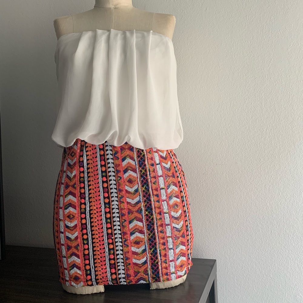 Windsor Sz Sm 2-Pc looking Strapless Dress